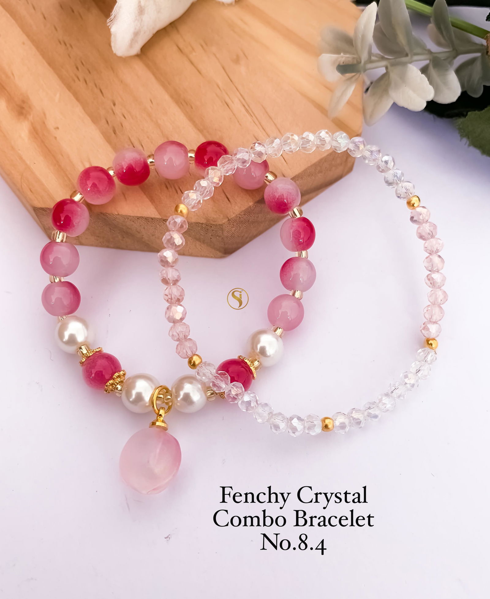 2 Fenchy Crystal  Bracelets Combo Wholesale Shop In Surat
